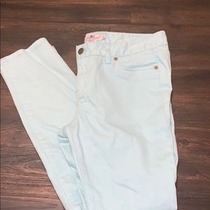 🍥 VINEYARD VINES MINT SKINNY CROP JEANS SZ 6 🍥